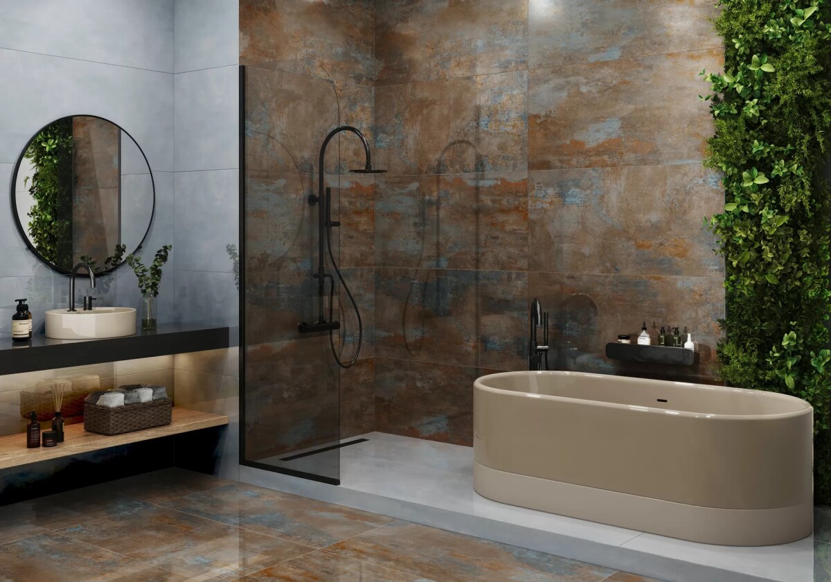 Керамогранит 60120IRN55HG LCM Iron Steel Суперполированный 600 x 1200 x 8 мм.