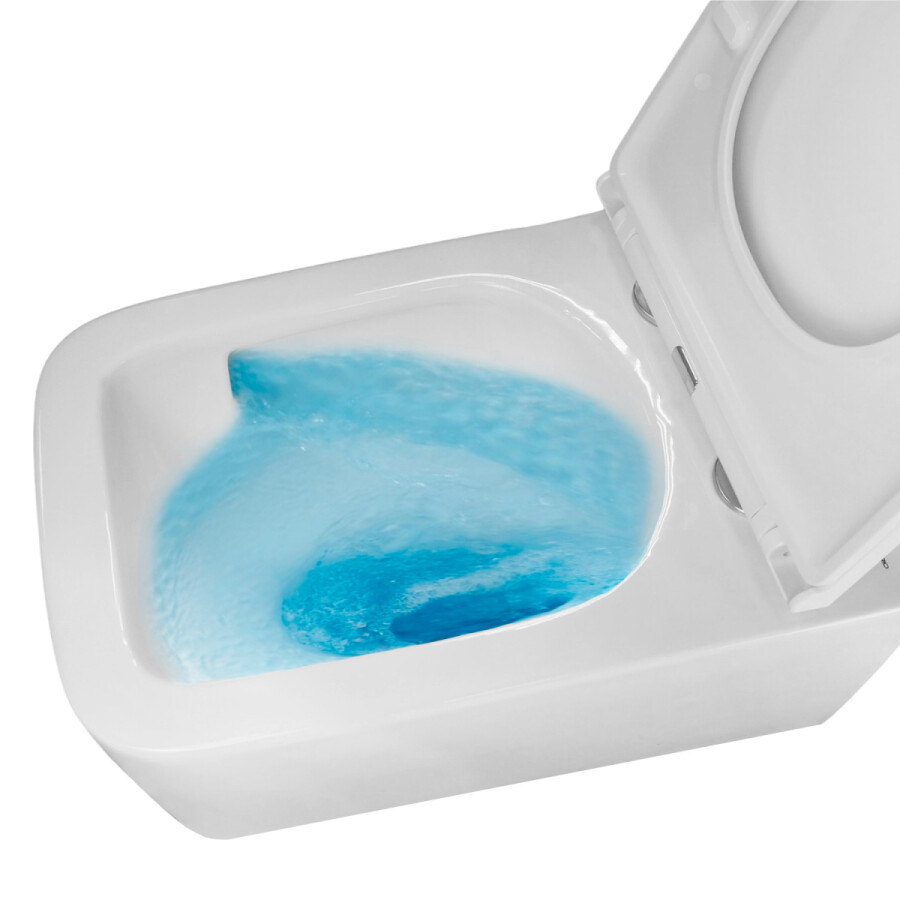 Унитаз подвесной Azario Vater 360х520х350 безободковый, система смыва "Скрытое Торнадо", с быстросъемным сиденьем "Микролифт" AZ-5104T-WHT