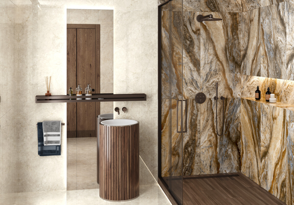 Керамогранит Artkera Group Экзотика Обсидиан полированный 600 x 1200 x 7 мм. 60120EKZ66P
