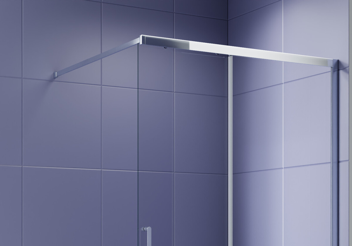 Aquatek AQ.WISL.120.1CH Душевая перегородка Walk In 120см раздвижная, с держателем 1200мм хром прозрачное