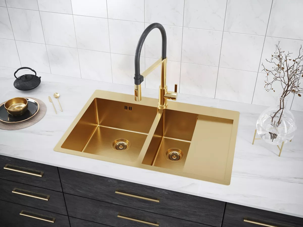 Кухонная мойка KRONER 78/2SF PM227851-BGL