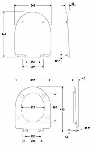 Ifo Nova pro M30111000 сиденье для унитаза, дюропласт