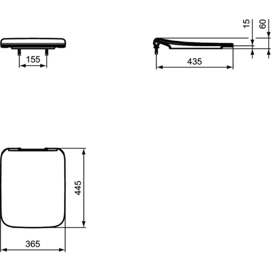 Ideal Standard Strada сиденье для унитаза T360001