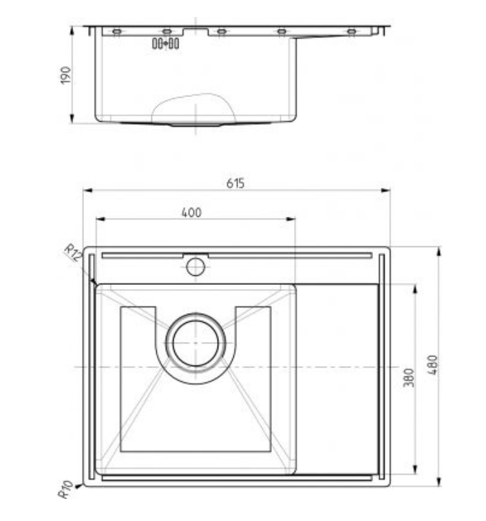 Alveus Quarto 20 мойка кухонная 1124383