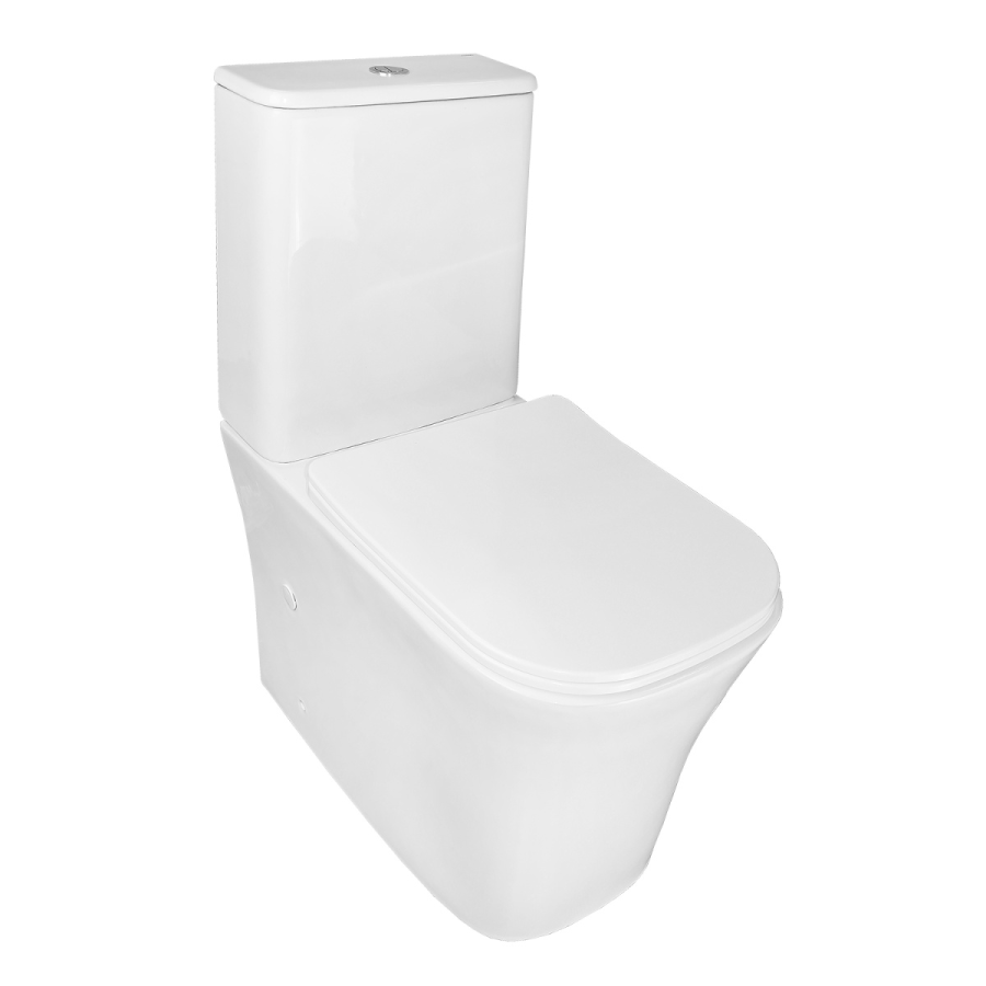 Azario ANTEO SQUARE унитаз напольный безободковый с сиденьем микролифт AZ-1218A