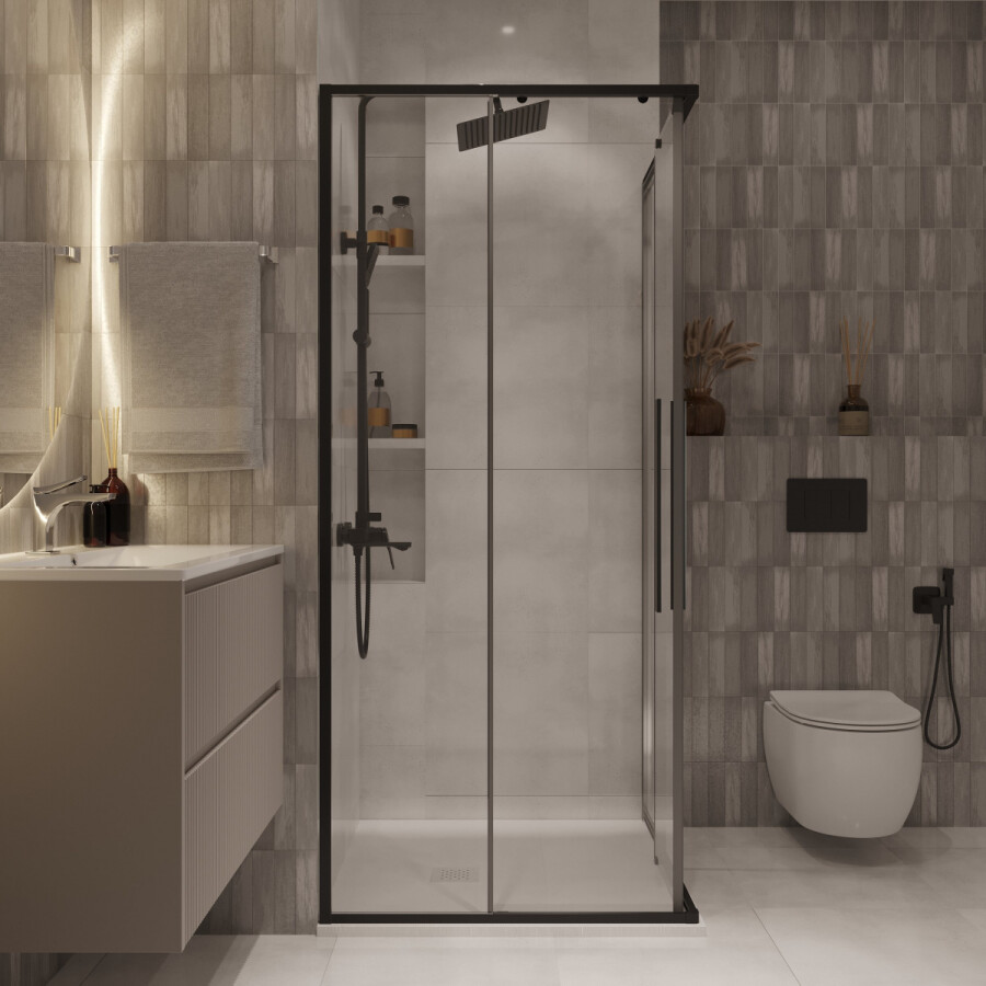 Душевой угол 80x80 Niagara Nova NG 6822-34BLACK