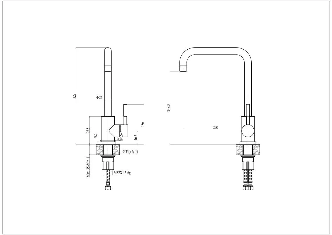 Haiba смеситель для кухни HB71304-4