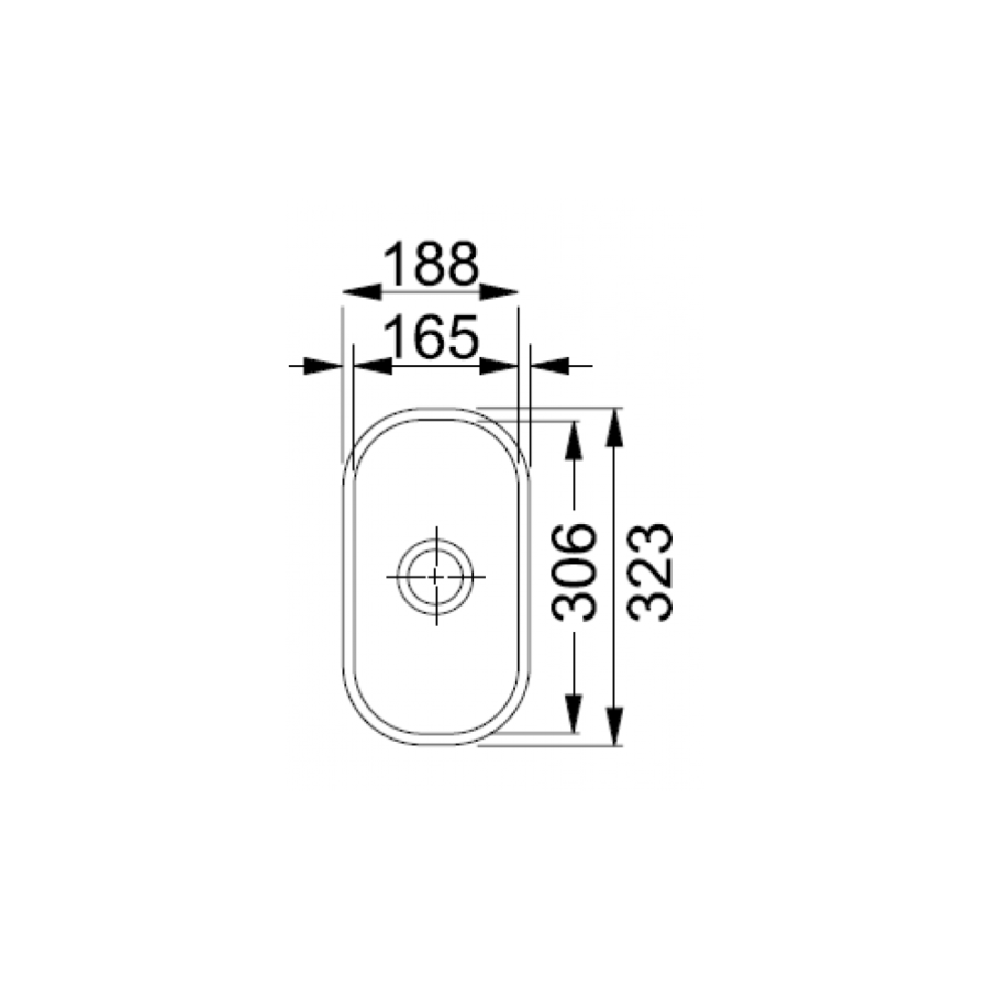 Franke AMX 110-16 кухонная мойка нержавеющая сталь полированная 18,8 x 32,3 см