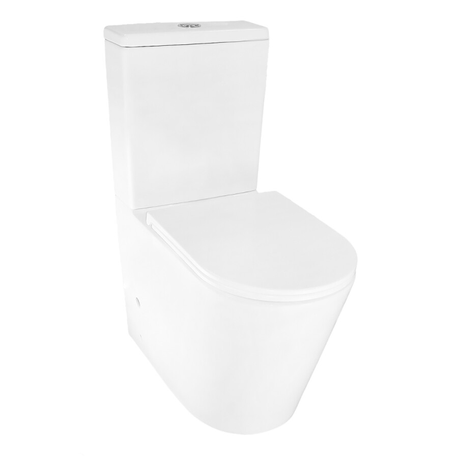 Унитаз-компакт Azario Margo 390х670х880 безободковый, слив Торнадо, с быстросъемным сиденьем микролифт AZ-2125-UQ1