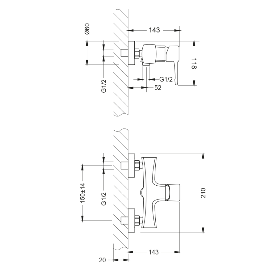 Lemark Linara смеситель для душа LM0503C