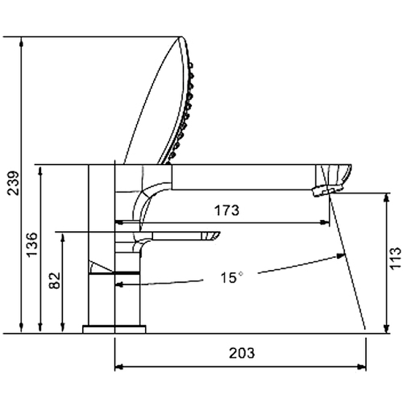 Смеситель на борт ванны Gappo Noar G1148