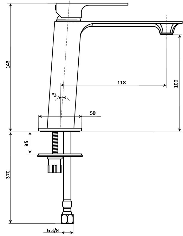 Kerama Marazzi Fioretto смеситель для раковины V2CR205KM