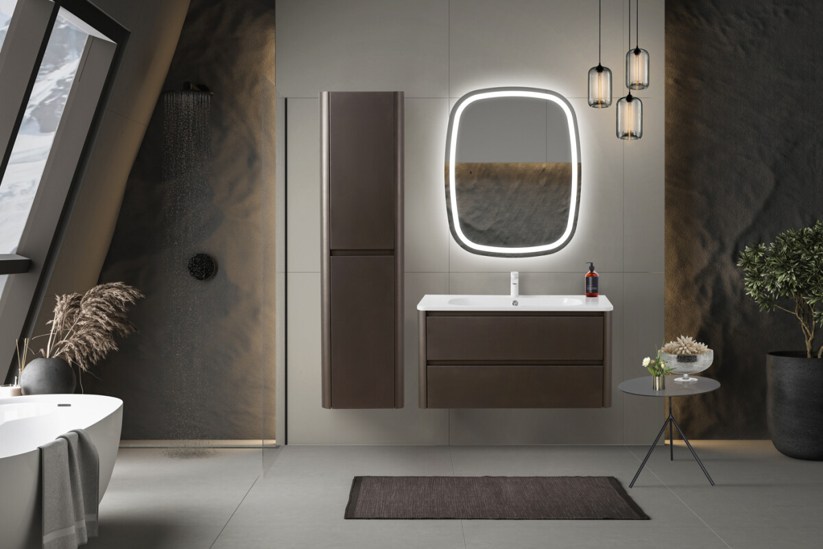 Шкаф подвесной с 2 дверцами доводчиками, универсальный 400x300x1500 CEZARES RELAX-1500-2A-SO-GM