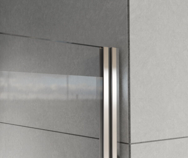 Vincea Flex душевая дверь VDP-1F900CLB профиль черный, прозрачное