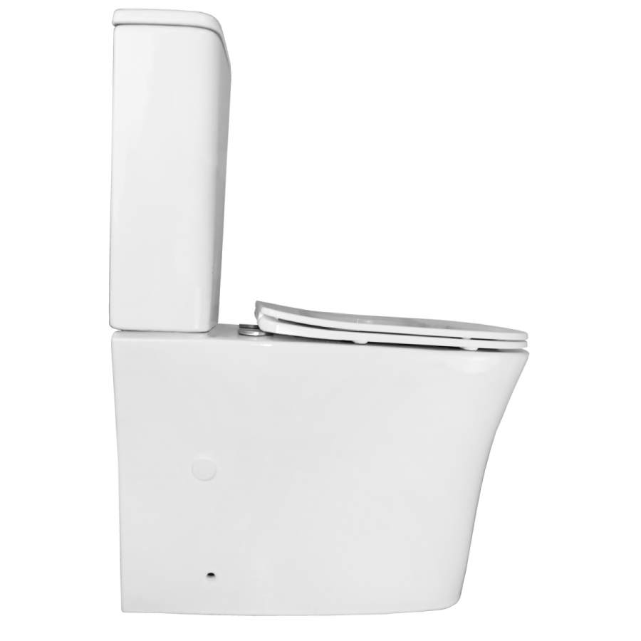 Azario ANTEO SQUARE унитаз напольный безободковый с сиденьем микролифт AZ-1218A