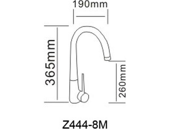 Rozzy Jenori Rainbow Z444-8M смеситель для кухни хром