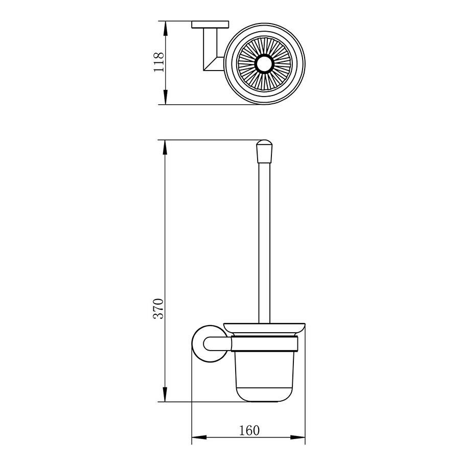 Imprese Hranice 150100 щетка для унитаза