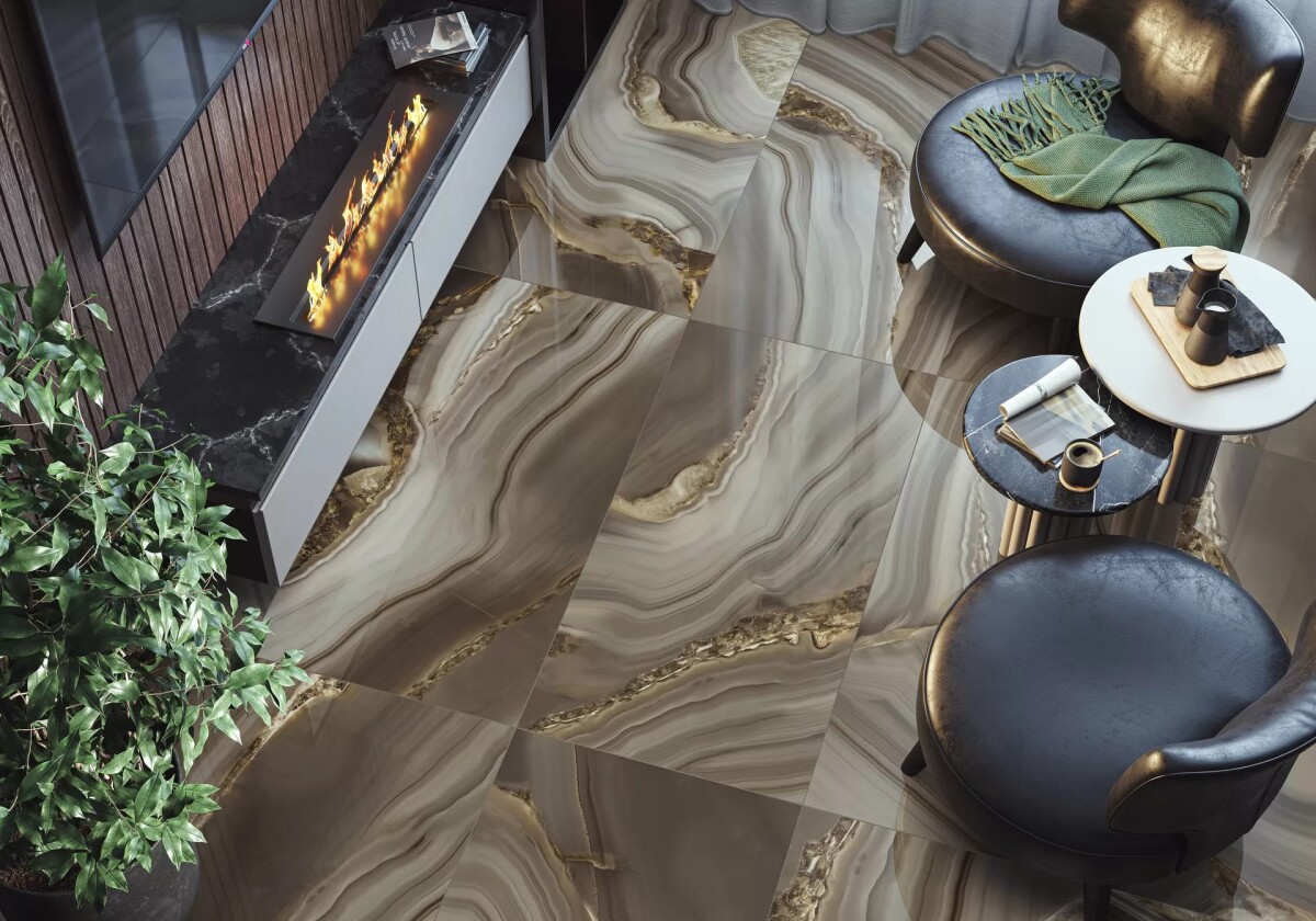 Керамогранит 60120WOW21HG LCM Wow Brown Суперполированный 600 x 1200 x 8 мм.