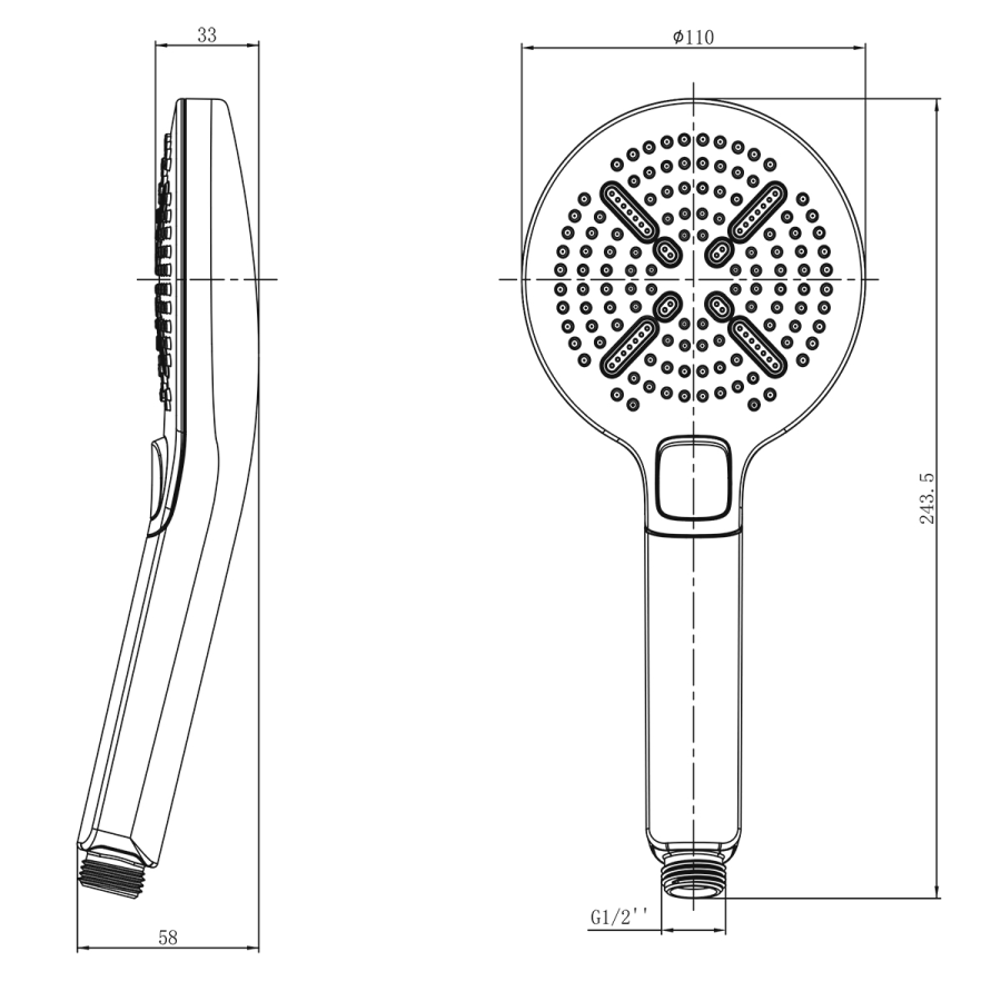 Lemark душевая лейка LM8114C