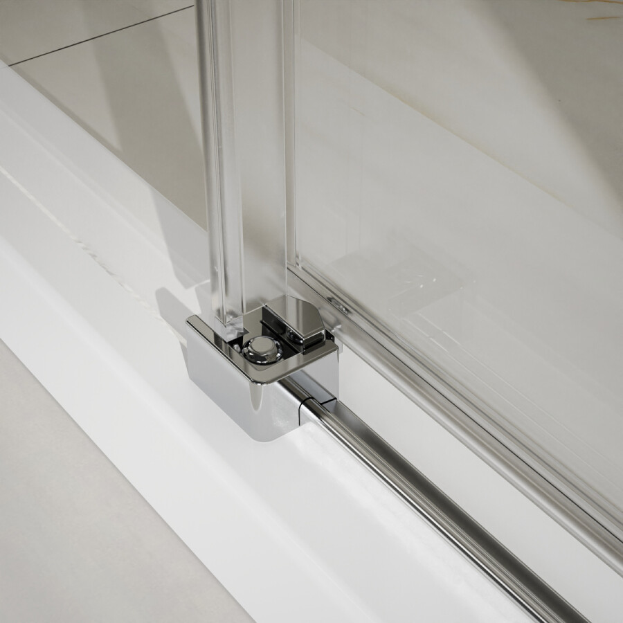 Душевая дверь Azario BERN 1700х1950, прозрачное стекло 6 мм, профиль черный матовый AZ-733-170-BM-CL