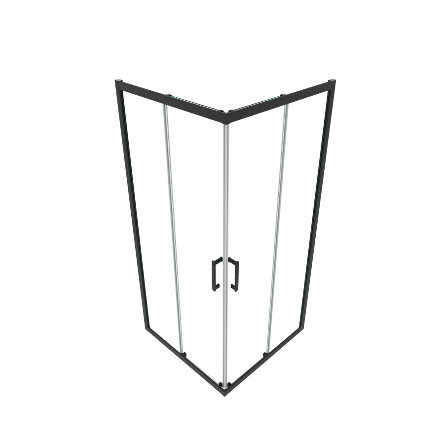 Triton-Pro Душевая ширма Fix 90×90 черная