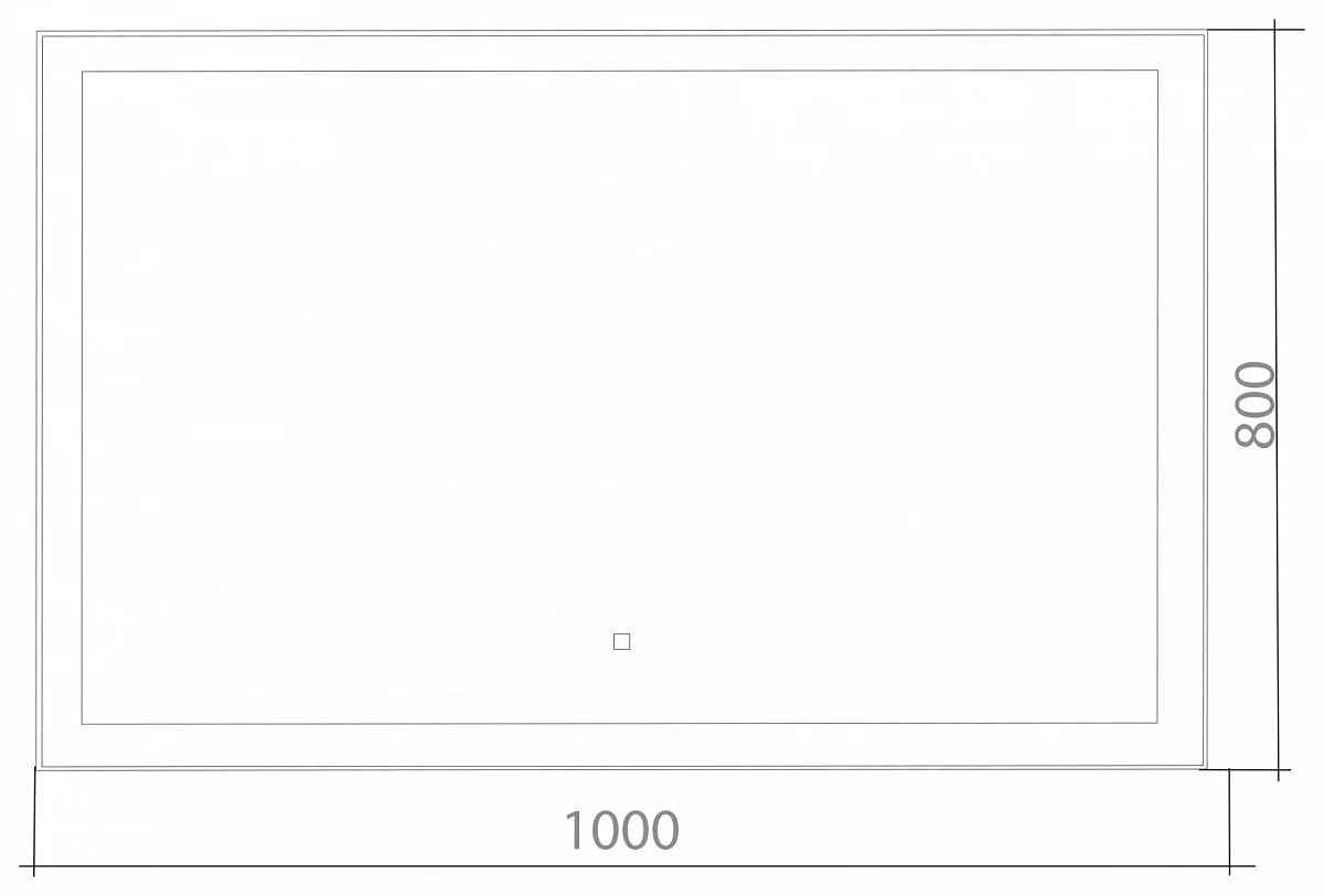 Azario Сантана 100х80 зеркало сенс. выкл LED-00002503