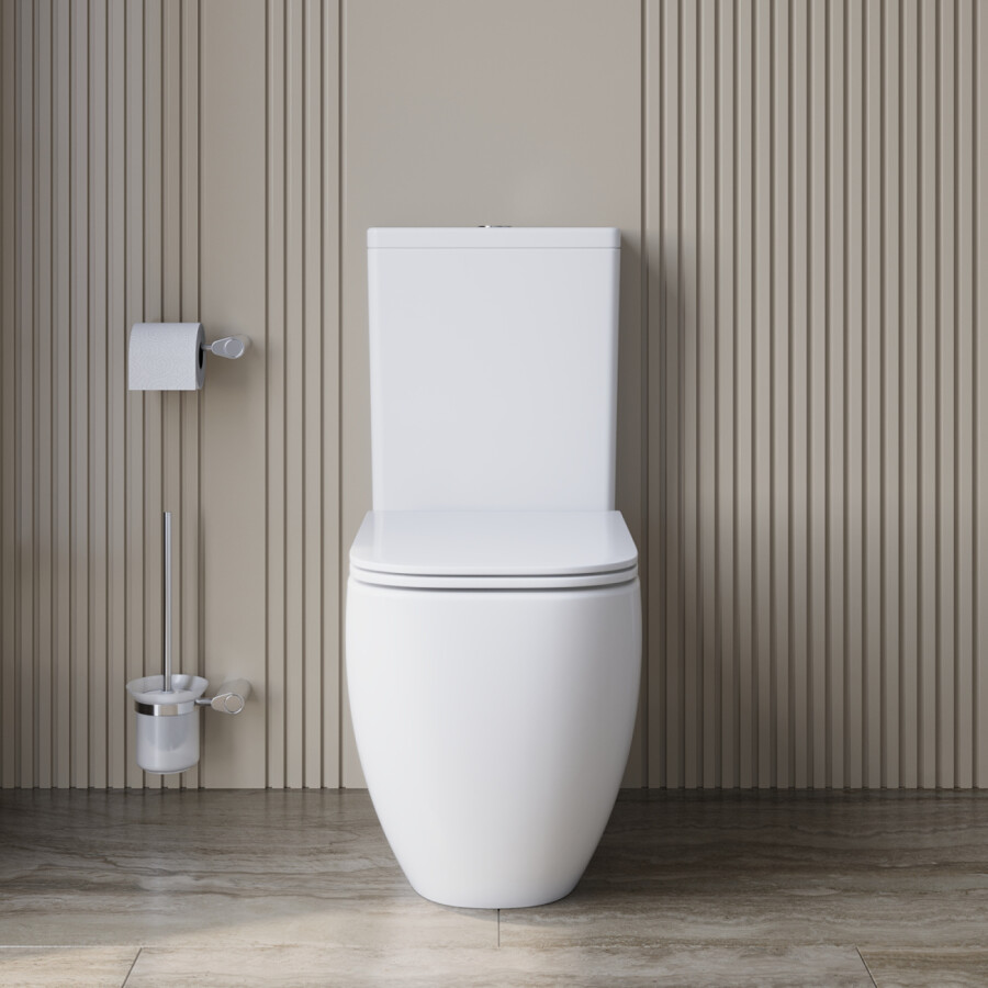 Унитаз-компакт безободковый с сиденьем и смывом TORNADO BelBagno LUCE-TOR BB2197CP-TOR/SC BB2197T