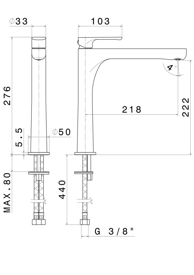 Kerama Marazzi Ole 69415KM.M0.070 смеситель для раковины