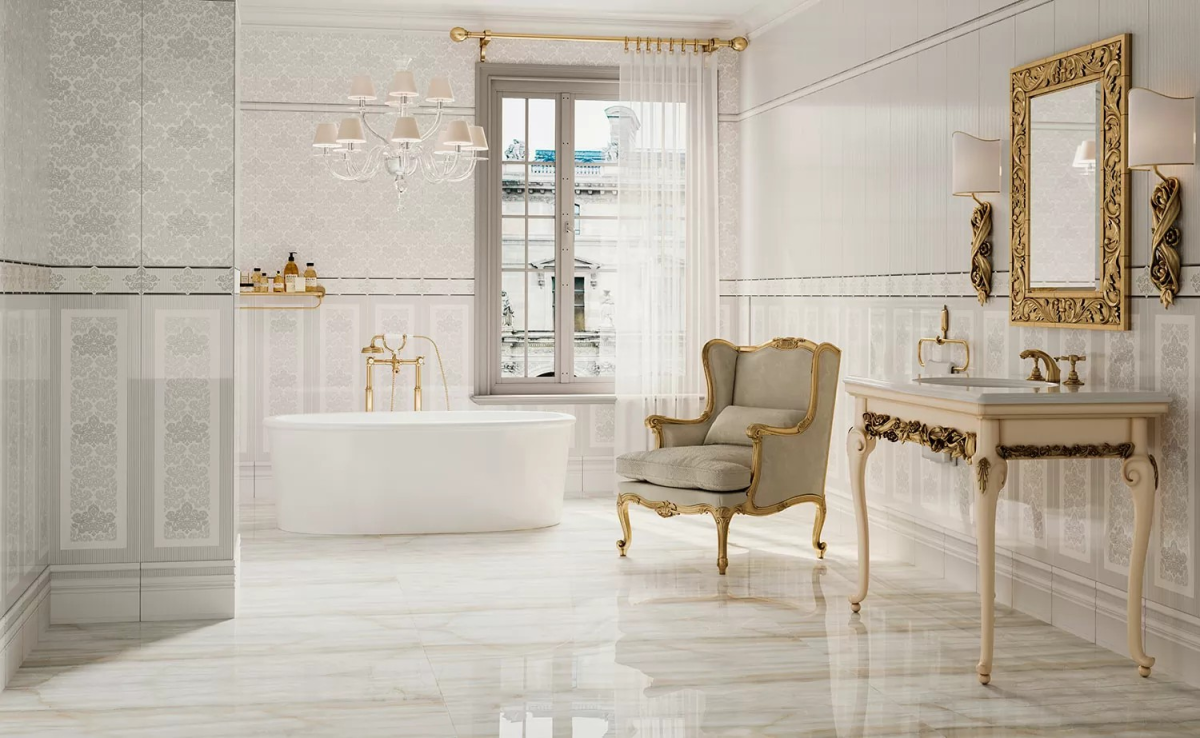Плитка настенная 906V Eurotile Valentino Бордюр 9х29,5