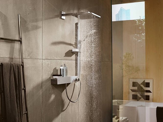 Hansgrohe Raindance E Верхний душ 300 1jet с держателем хром-черный матовый 26238340