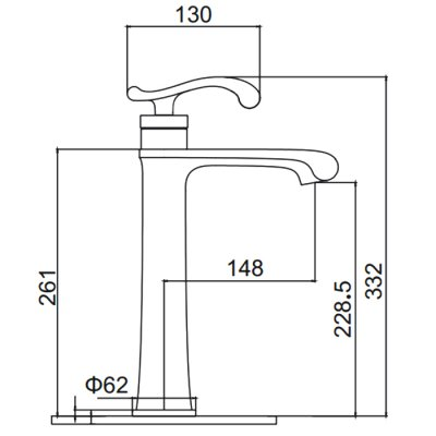 Gerhans K26B смеситель для раковины K11126B