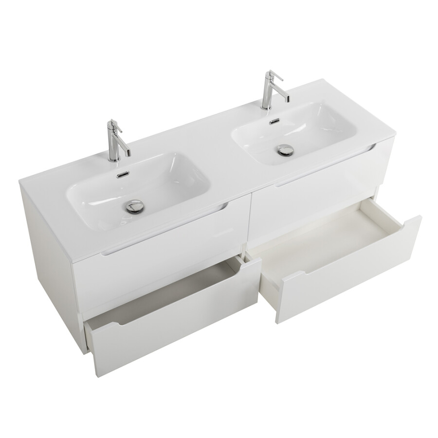 BelBagno ETNA-1400-4C-SO-2-BL Тумба с раковиной BB1400-2-ETL Bianco Lucido