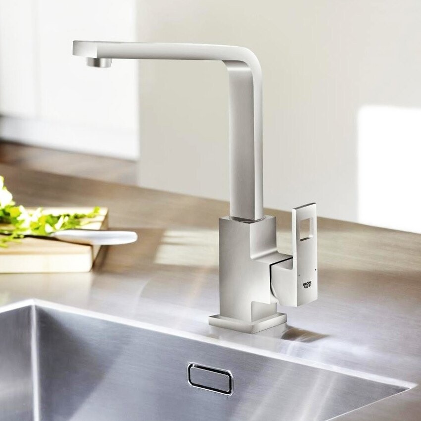 Grohe Eurocube 31255DC0 смеситель для кухни суперсталь