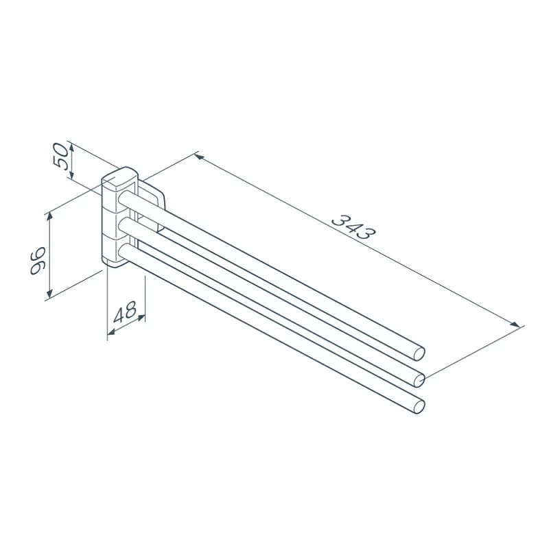 Am.Pm Gem полотенцедержатель тройной A9032722