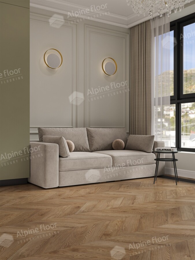 Ламинат Alpine Floor Chevron Art LF109-06, 550*112*12mm