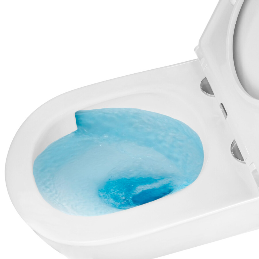 Унитаз подвесной Azario Nata360х515х350 безободковый, система смыва "Скрытое Торнадо", с быстросъемным сиденьем "Микролифт" AZ-5102T-WHT