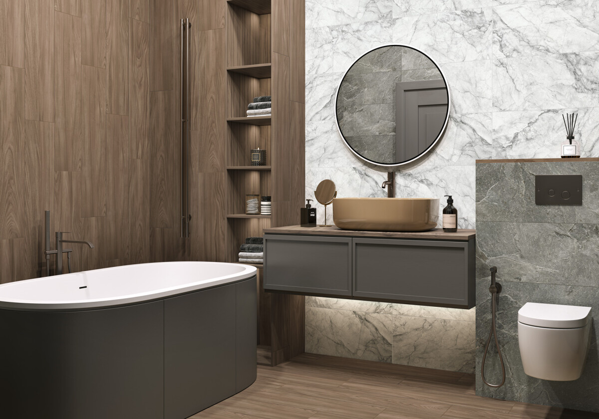 Delacora Crostone матовый карвинг Керамогранит 300 x 600 x 9.5 D30013M