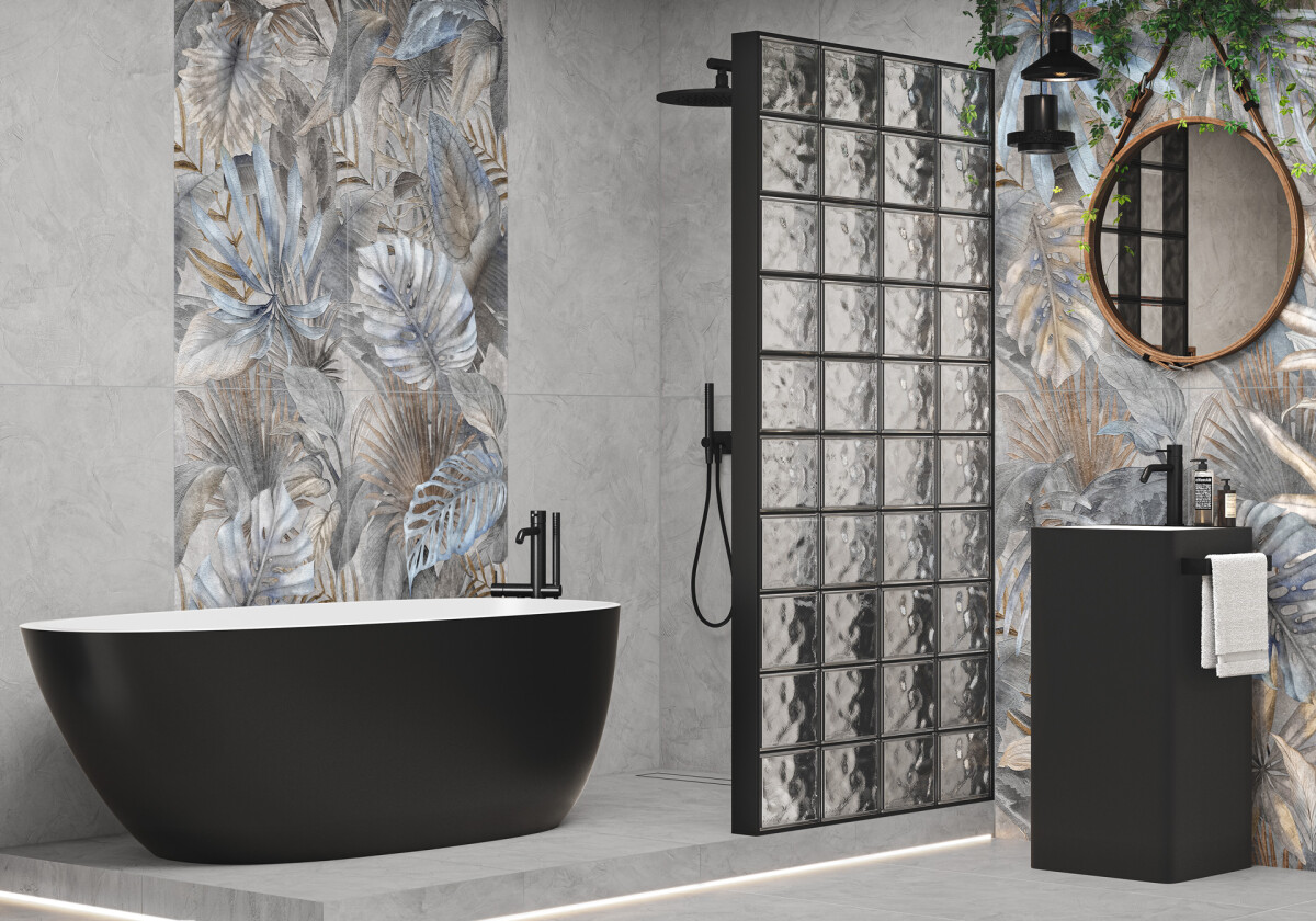 Delacora Bahamas Floristry Dark Керамогранит 600 x 1200 x 9.5 D120240G