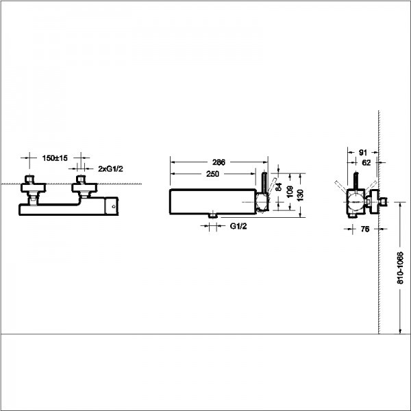 Bravat Arc F96061K-01-ENG смеситель для душа цвет черный