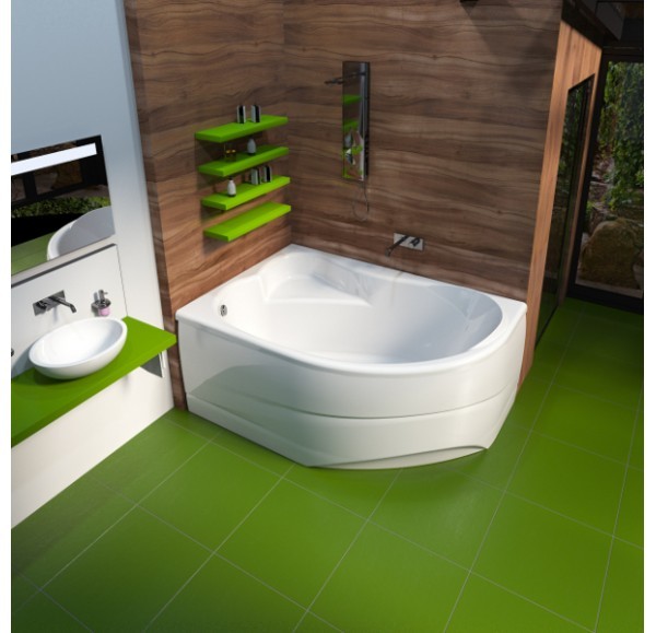Mirsant Premium Ялта 140*90 R комплект ванна + панель + каркас УТ000038501
