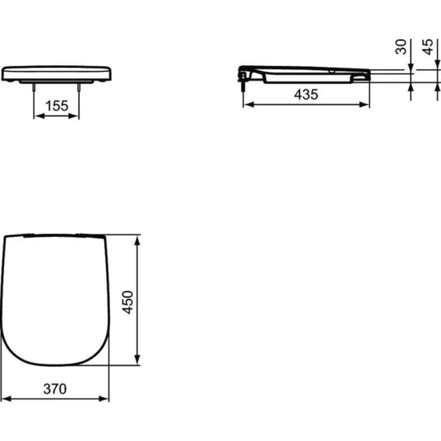 Ideal Standard Active сиденье для унитаза T639201