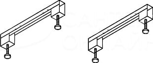 Cezares универсальный комплект ножек для акриловых ванн LEG-KIT-150