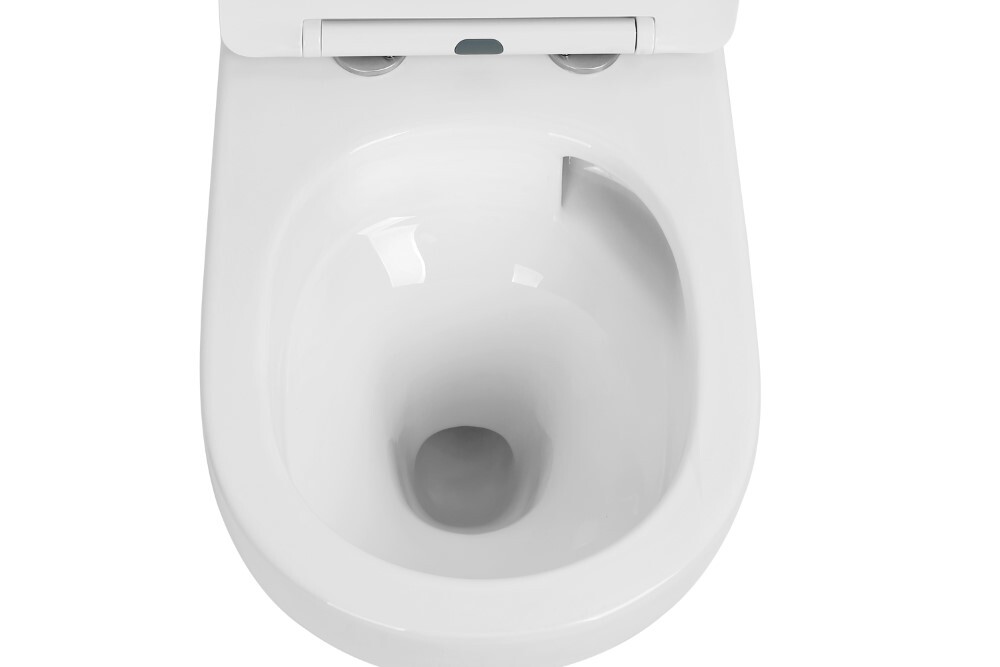 Унитаз подвесной Boheme Avva Белый глянец c крышкой, смыв Торнадо 973-SET-W