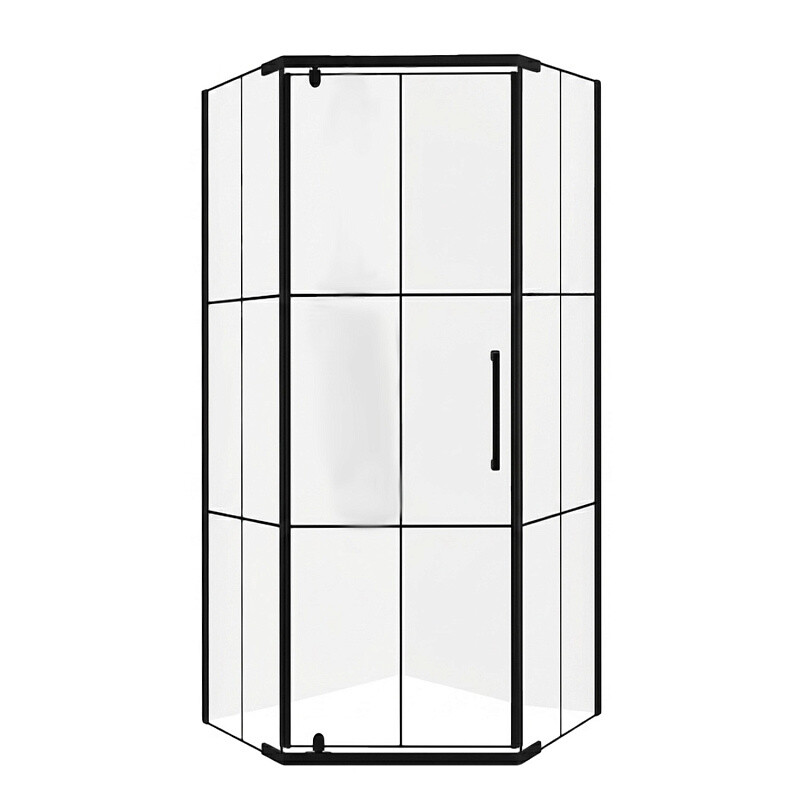 Душевой уголок Loranto 90х90х190 CS-816H-90 цвет черный матовый