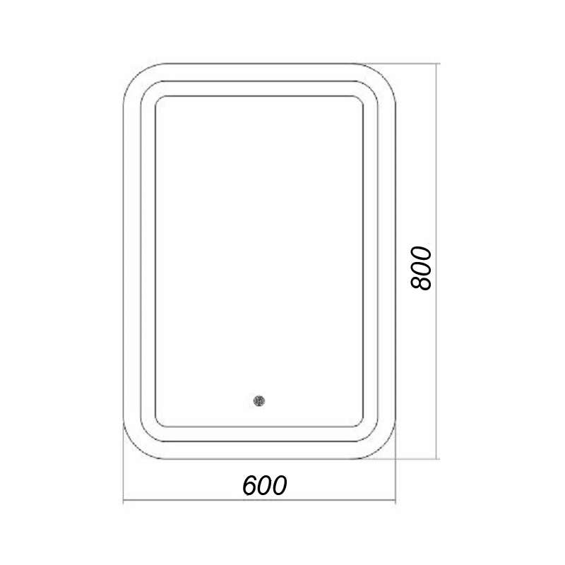 Зеркало Loranto Стиль 60 80 см CS00058604