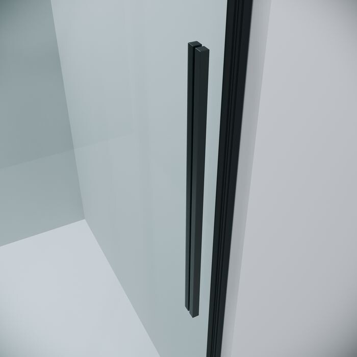 Боковая стенка Grossman Galaxy 200.K33.01.100.21.00 (100х195) черный матовый,стекло прозрачное, 1 место