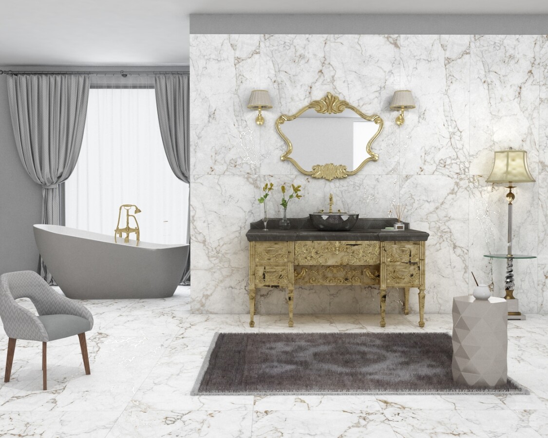 Керамогранит 7930138704019 Eurotile Crown Carving 60x120