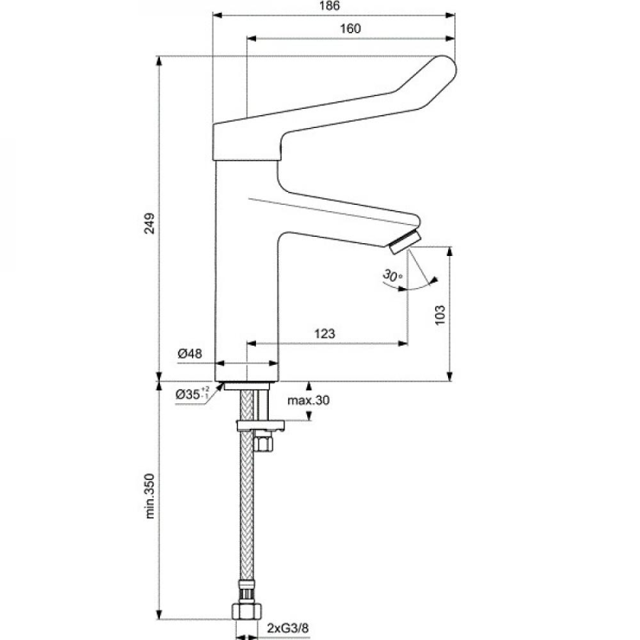 Ideal Standard Ceraplus смеситель для раковины BC106AA