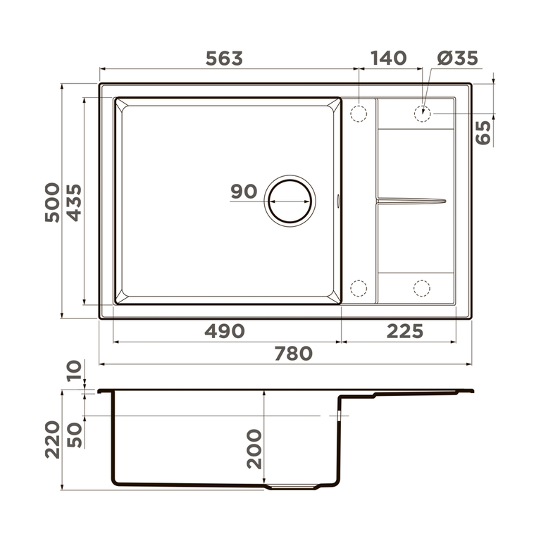 Omoikiri SUMI 78A мойка кухонная белый 4997100