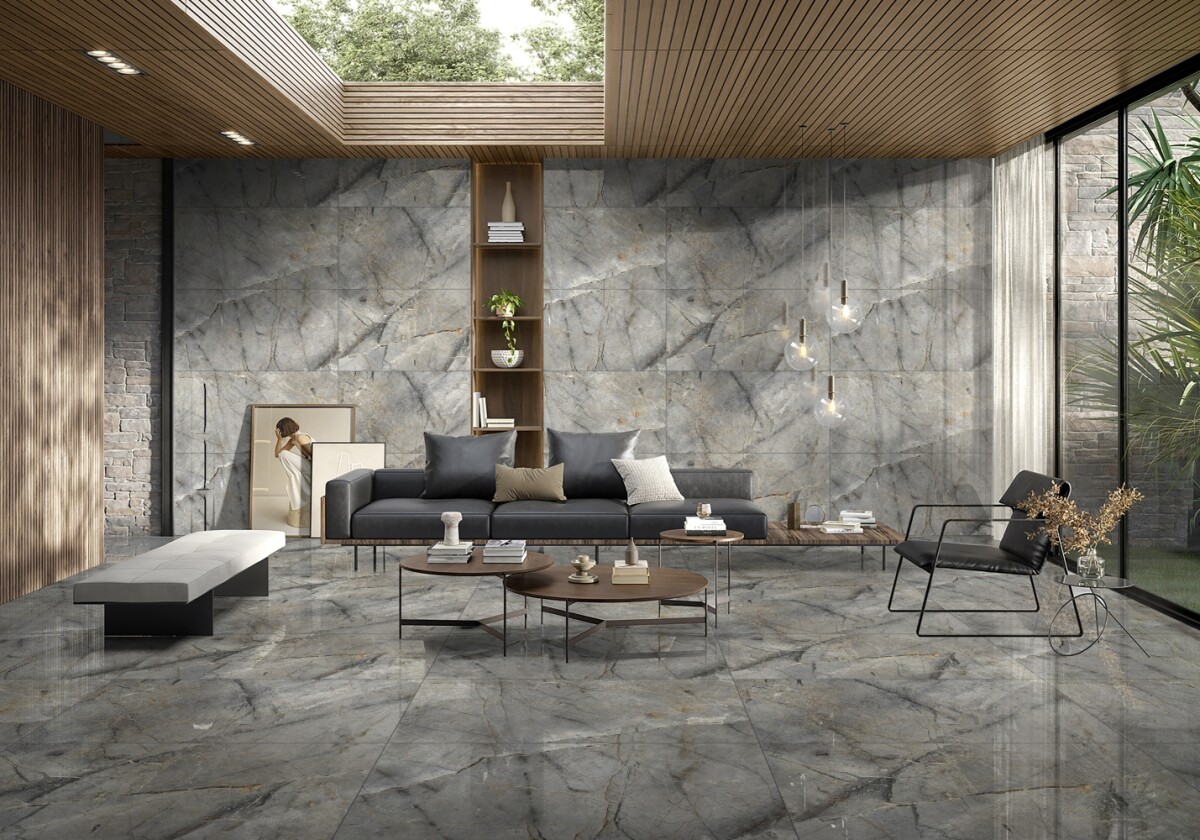 Керамогранит 7930138702480 Eurotile River Grey Glossy 60x120